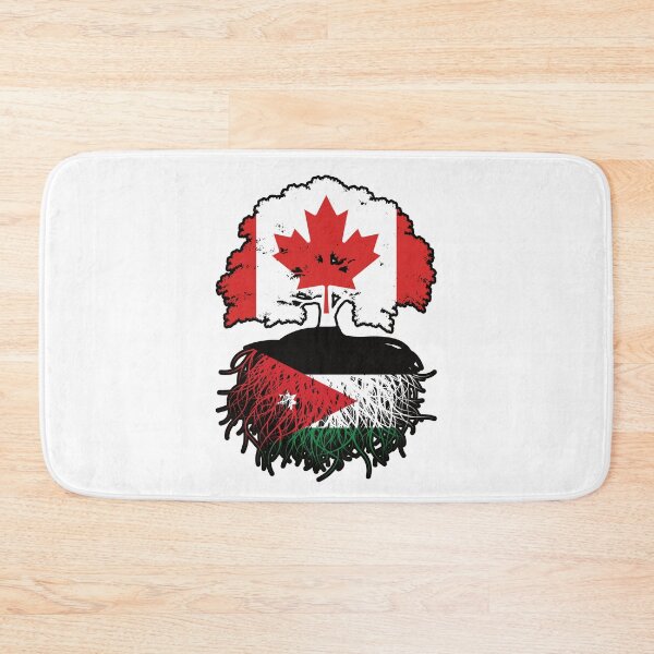 Item preview, Jordan Jordanian Canadian Canada Tree Roots Flag designed and sold by FlagX.