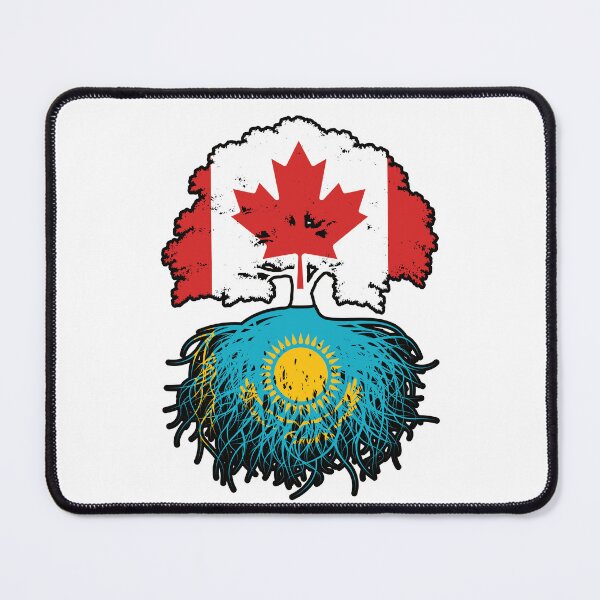 Item preview, Kazakhstan Kazakh Canadian Canada Tree Roots Flag designed and sold by FlagX.