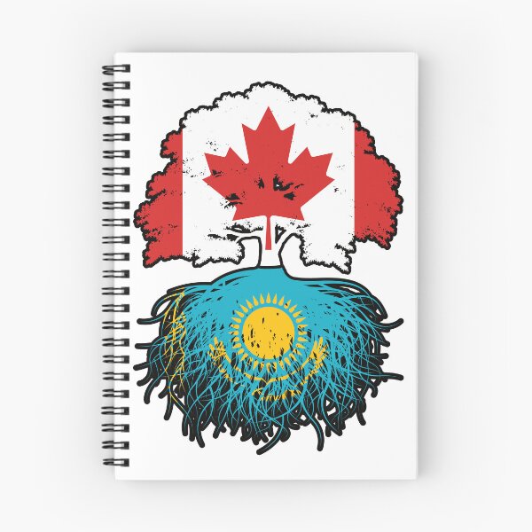 Item preview, Kazakhstan Kazakh Canadian Canada Tree Roots Flag designed and sold by FlagX.