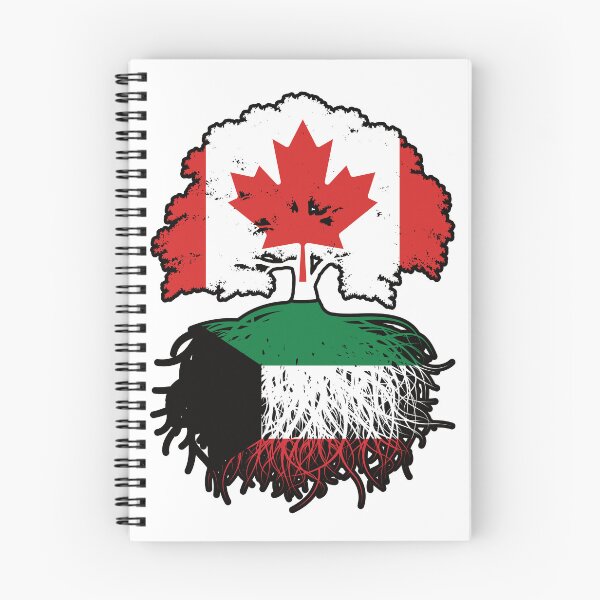 Artikelvorschau, Kuwait Kuwaitisch Kanadisch Kanada Baumwurzeln Flagge entworfen und verkauft von FlagX.