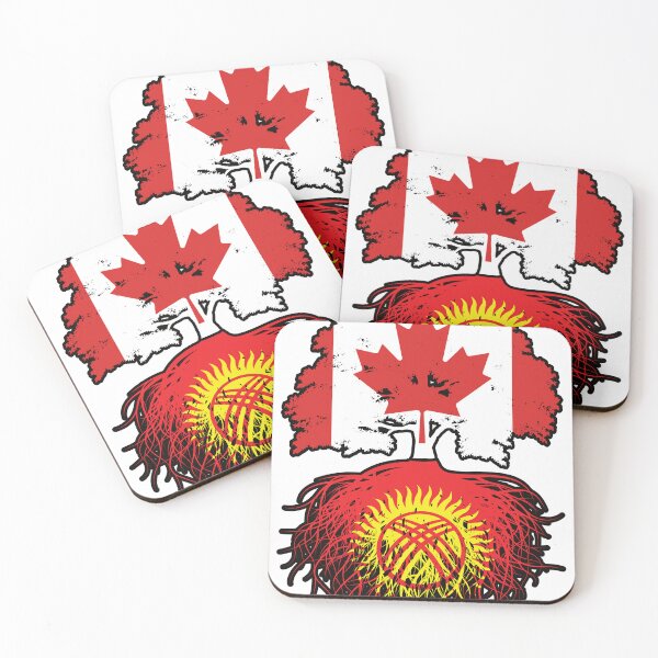 Item preview, Kyrgyzstan Kirghiz Canadian Canada Tree Roots Flag designed and sold by FlagX.