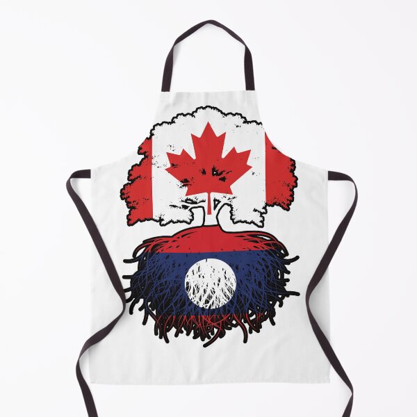 Item preview, Laos Laotian Canadian Canada Tree Roots Flag designed and sold by FlagX.
