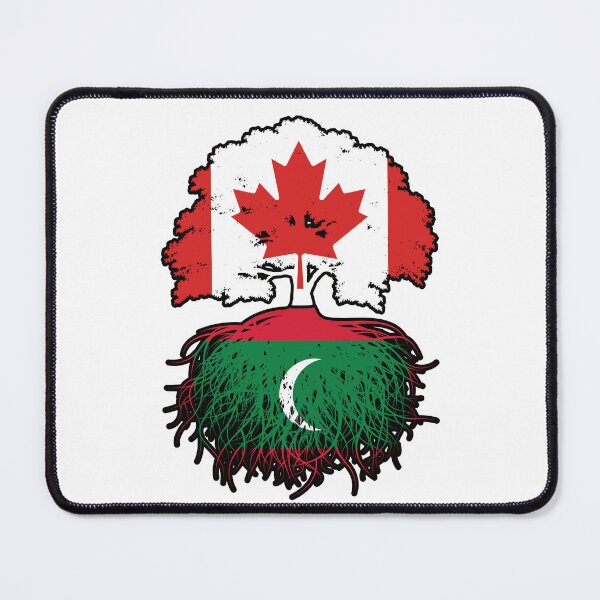 Item preview, Maldives Maldivian Canadian Canada Tree Roots Flag designed and sold by FlagX.