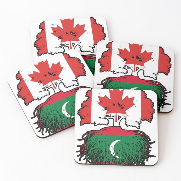 Item preview, Maldives Maldivian Canadian Canada Tree Roots Flag designed and sold by FlagX.