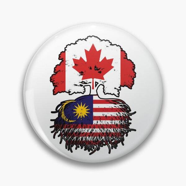 Item preview, Malaysia Malaysian Canadian Canada Tree Roots Flag designed and sold by FlagX.