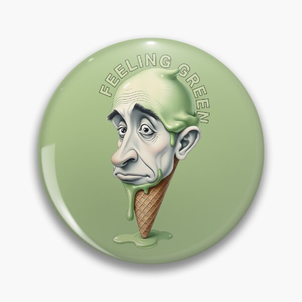 Item preview, Feeling Green Expressive Ice Cream designed and sold by dogboxstudio.