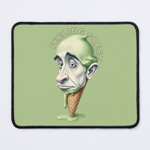 Item preview, Feeling Green Expressive Ice Cream designed and sold by dogboxstudio.