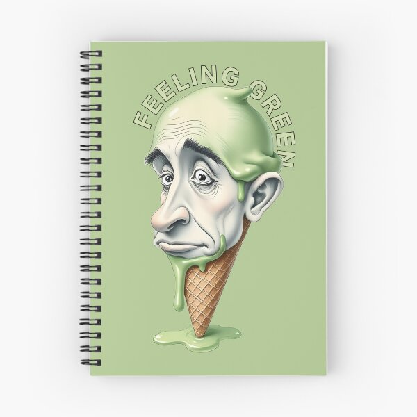 Item preview, Feeling Green Expressive Ice Cream designed and sold by dogboxstudio.