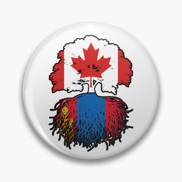 Item preview, Mongolia Mongolian Canadian Canada Tree Roots Flag designed and sold by FlagX.