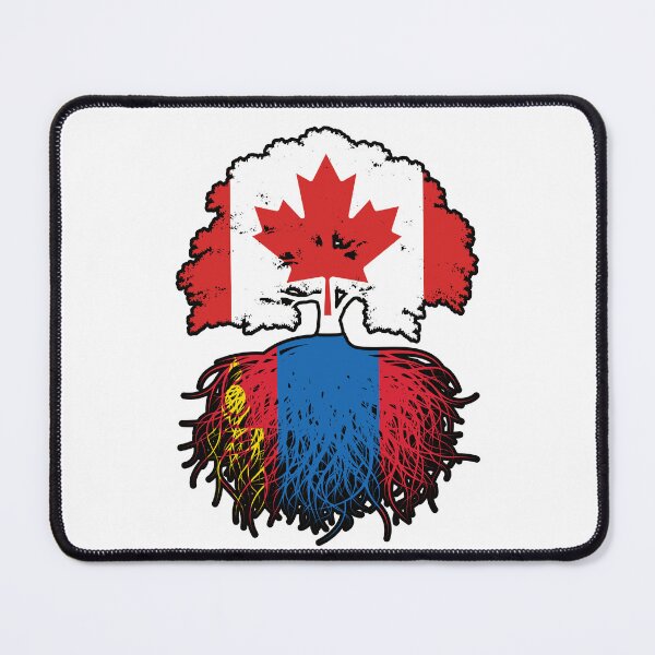 Item preview, Mongolia Mongolian Canadian Canada Tree Roots Flag designed and sold by FlagX.