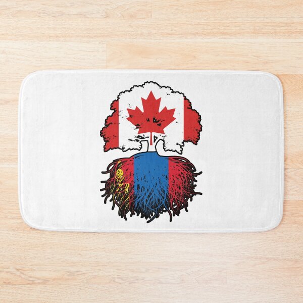 Item preview, Mongolia Mongolian Canadian Canada Tree Roots Flag designed and sold by FlagX.