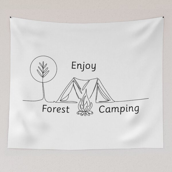 Item preview, Enjoy forest camping designed and sold by SimoesArtistry.