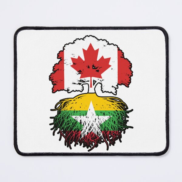 Item preview, Myanmar Burmese Canadian Canada Tree Roots Flag designed and sold by FlagX.