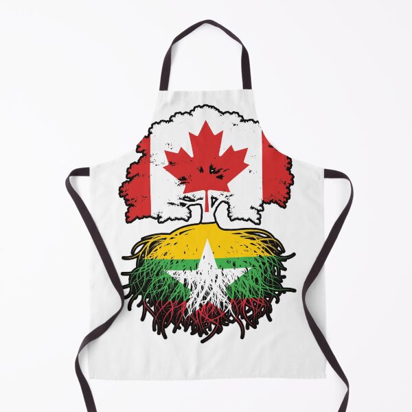 Item preview, Myanmar Burmese Canadian Canada Tree Roots Flag designed and sold by FlagX.