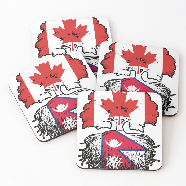 Item preview, Nepal Nepalese Canadian Canada Tree Roots Flag designed and sold by FlagX.