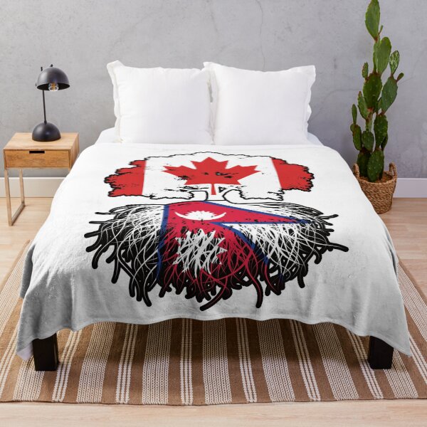 Item preview, Nepal Nepalese Canadian Canada Tree Roots Flag designed and sold by FlagX.