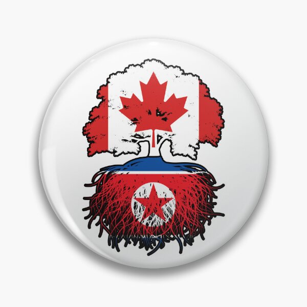 Item preview, North Korea North Korean Canadian Canada Tree Roots Flag designed and sold by FlagX.