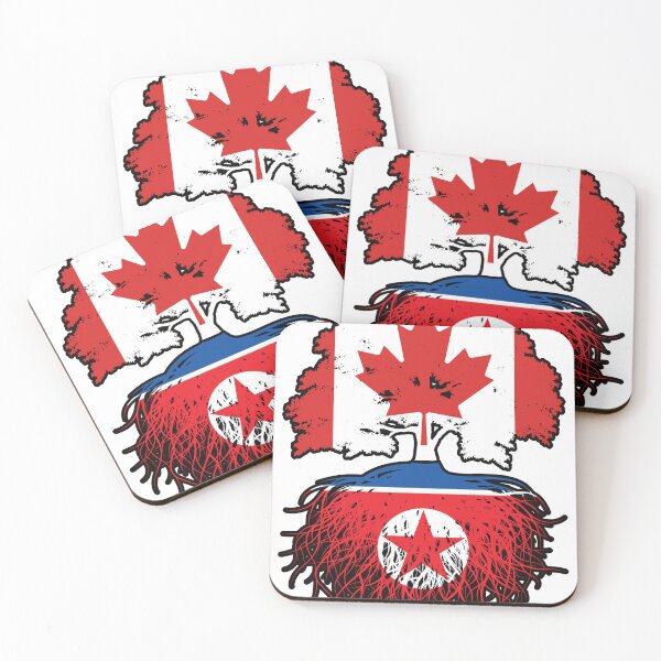 Item preview, North Korea North Korean Canadian Canada Tree Roots Flag designed and sold by FlagX.