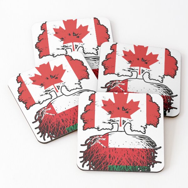 Item preview, Oman Omani Canadian Canada Tree Roots Flag designed and sold by FlagX.
