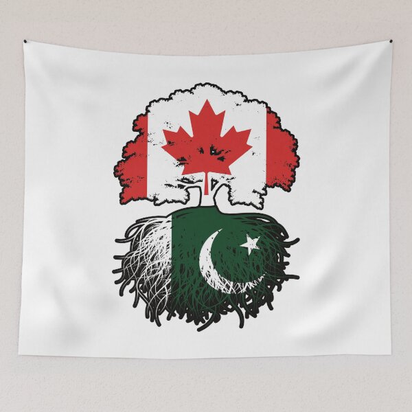 Item preview, Pakistan Pakistani Canadian Canada Tree Roots Flag designed and sold by FlagX.
