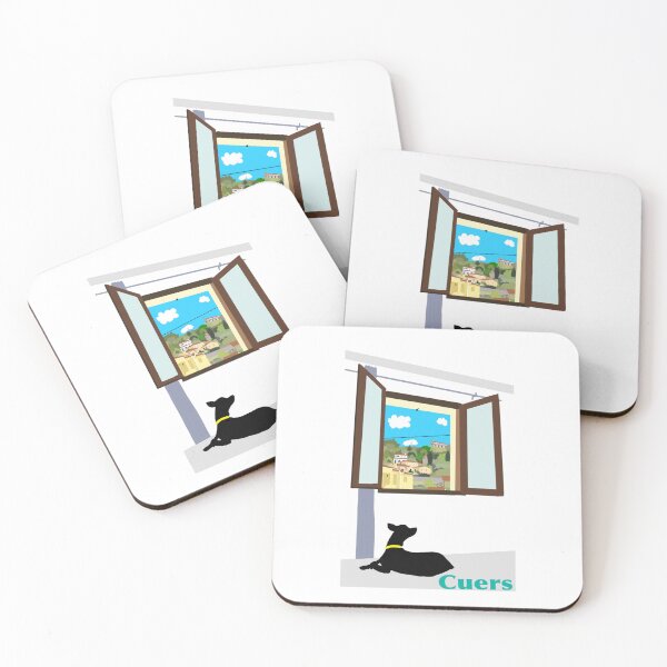 Item preview, illustration calm dog window cus designed and sold by petiteToulon.