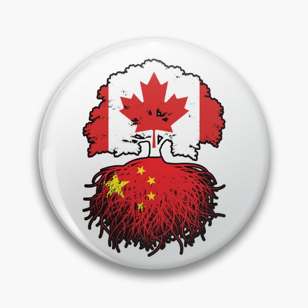 Item preview, China Chinese Canadian Canada Tree Roots Flag designed and sold by FlagX.