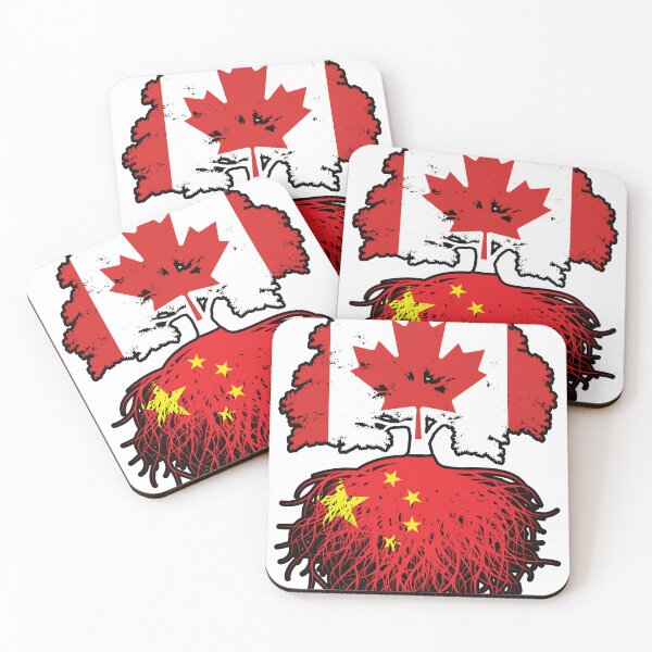 Item preview, China Chinese Canadian Canada Tree Roots Flag designed and sold by FlagX.