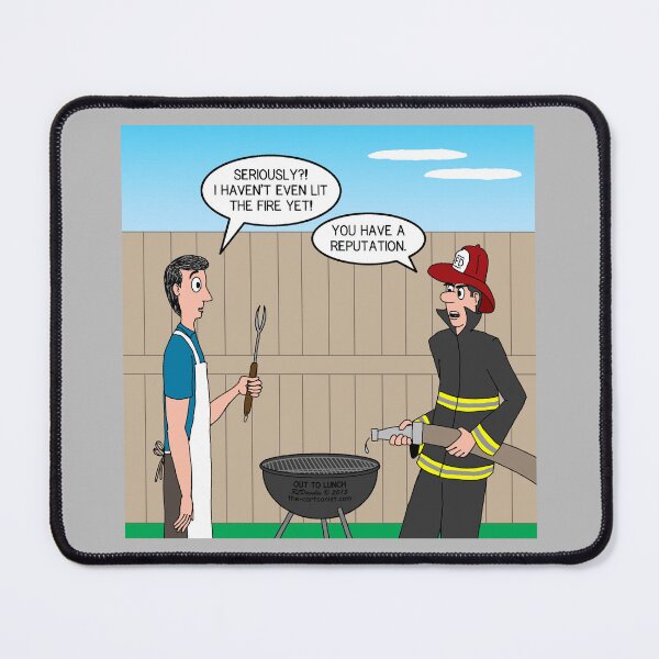 Item preview, Dangerous Griller Preemptive Strike designed and sold by Out to Lunch Cartoons and More.