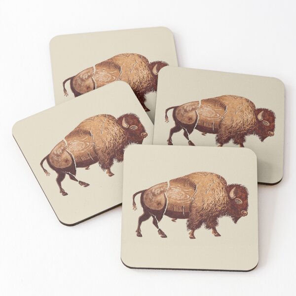 Item preview, Roman Fresco of Bison - Ancient Roman Art Clay (Archaeology Paleontology Profession) designed and sold by CottonGarb.
