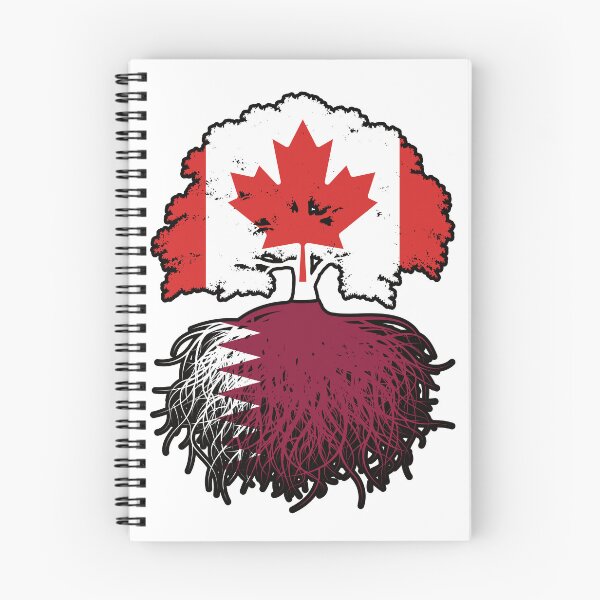 Item preview, Qatar Qatari Canadian Canada Tree Roots Flag designed and sold by FlagX.