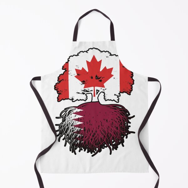 Item preview, Qatar Qatari Canadian Canada Tree Roots Flag designed and sold by FlagX.