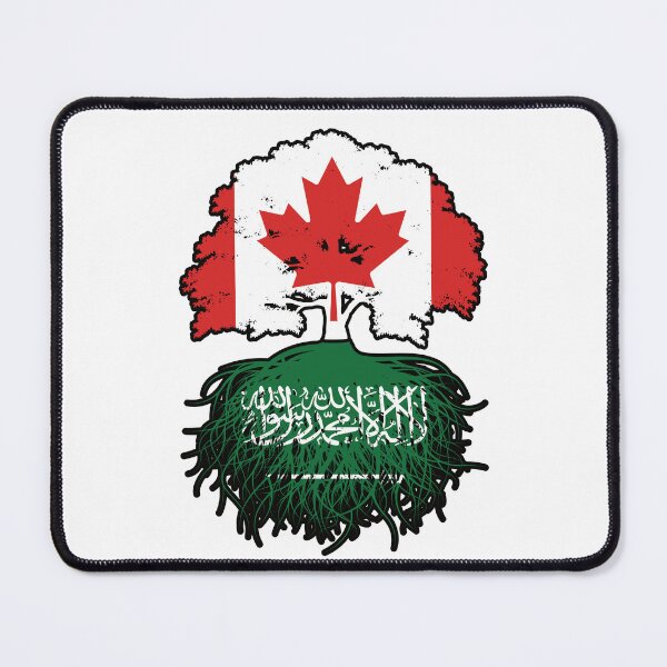 Item preview, Saudi Arabia Saudi Canadian Canada Tree Roots Flag designed and sold by FlagX.