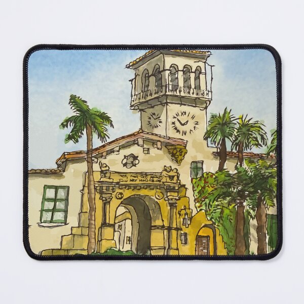Item preview, Artistic Illustration of the Santa Barbara Courthouse Clocktower designed and sold by welshdesigns.