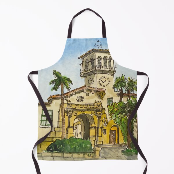 Item preview, Artistic Illustration of the Santa Barbara Courthouse Clocktower designed and sold by welshdesigns.