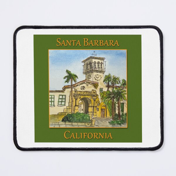 Item preview, Artistic Illustration of the Santa Barbara Courthouse Clocktower designed and sold by welshdesigns.