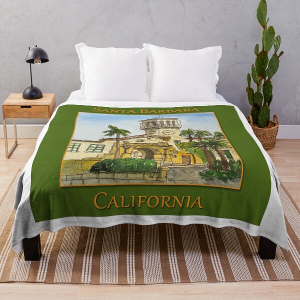 Item preview, Artistic Illustration of the Santa Barbara Courthouse Clocktower designed and sold by welshdesigns.