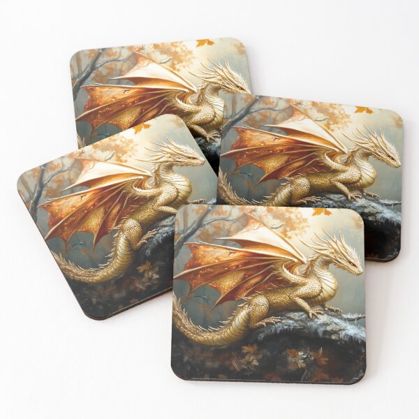 Item preview, Late Fall Forest Dragon designed and sold by ACastilloArt.