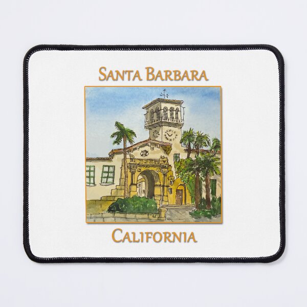 Item preview, Artistic Illustration of the Santa Barbara Courthouse Clocktower designed and sold by welshdesigns.