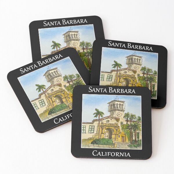 Item preview, Artistic Illustration of the Santa Barbara Courthouse Clocktower designed and sold by welshdesigns.