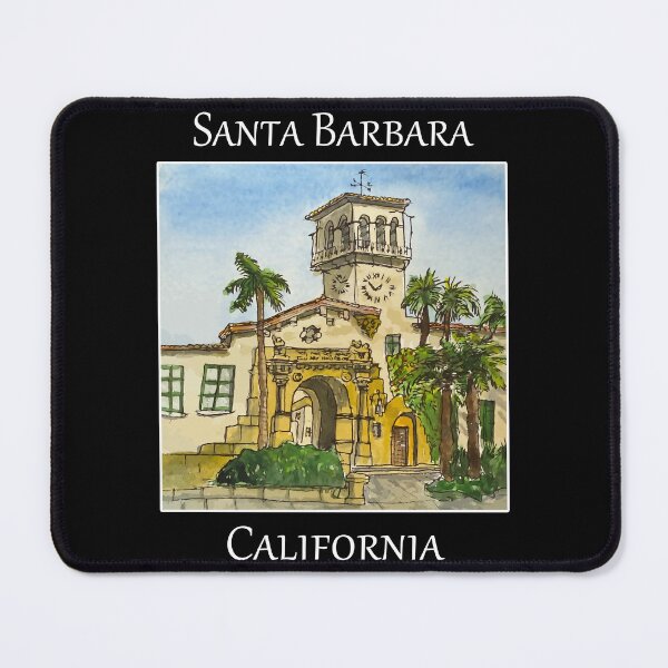 Item preview, Artistic Illustration of the Santa Barbara Courthouse Clocktower designed and sold by welshdesigns.