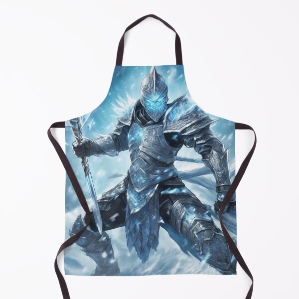 Item preview, Ice Warrior in Battle – Frosted Anime Power Sticker & Tee designed and sold by MarkLines.