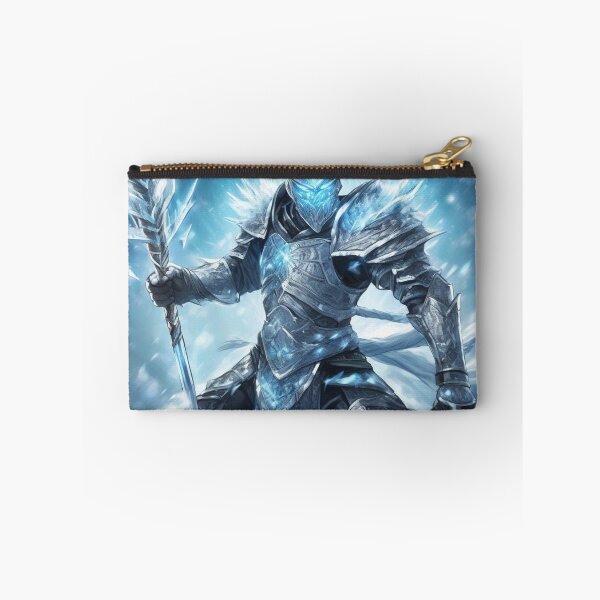 Item preview, Ice Warrior in Battle – Frosted Anime Power Sticker & Tee designed and sold by MarkLines.