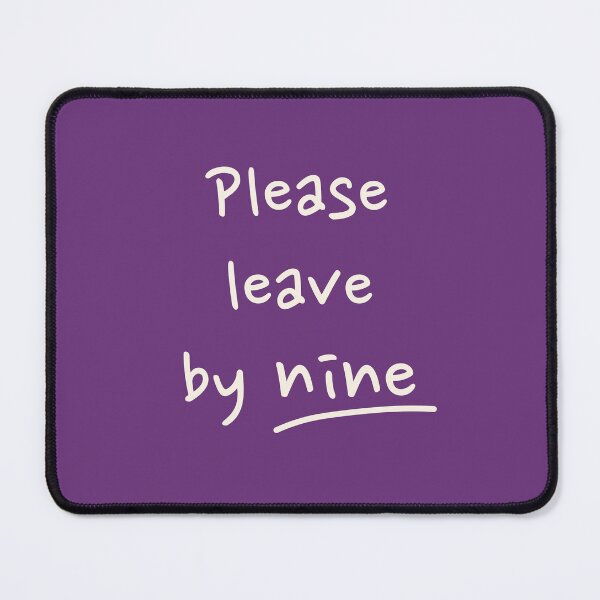 Item preview, Please leave by nine - Purple designed and sold by Zorana Stevanovic.
