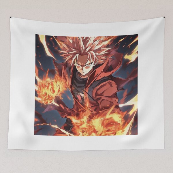 Item preview, Hero’s Fire Transformation – Intense Anime Shonen Design for Stickers & Tees designed and sold by MarkLines.