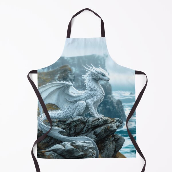 Item preview, Snow Dragon on Seaside Cliff designed and sold by ACastilloArt.