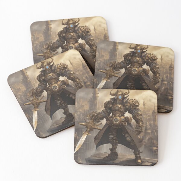 Item preview, Steampunk Clockwork Warrior – Epic Battle Ready Sticker & Tee designed and sold by MarkLines.