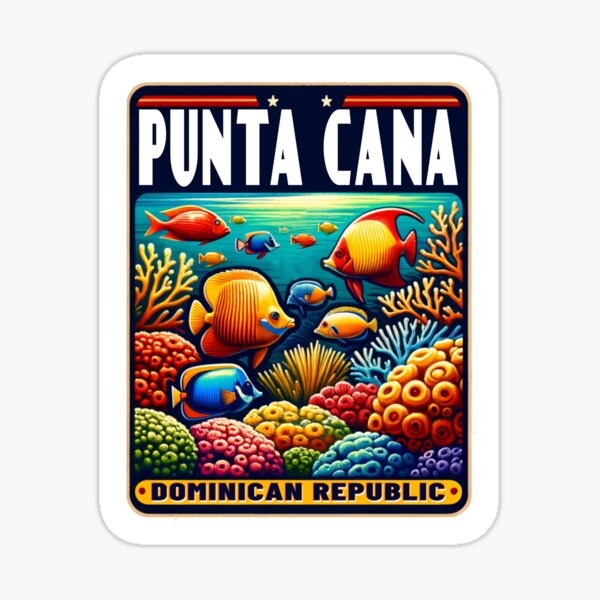Item preview, Punta Cana Dominican Republic Tropical Reef Fish designed and sold by DESTINATIONS DECAL.