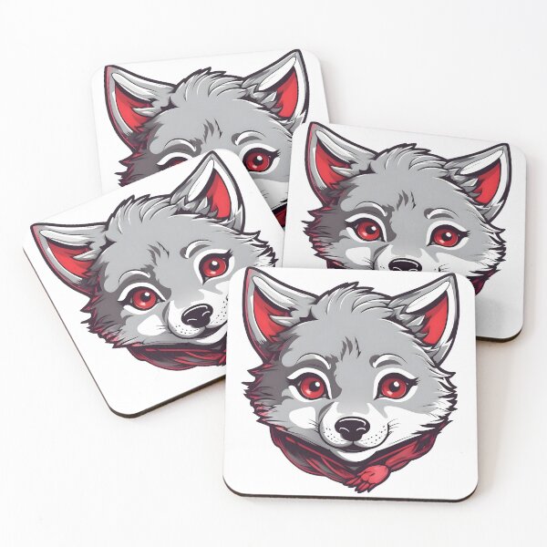 Item preview, Wolf Face - Stylized Animal Art designed and sold by Fab-Haven.