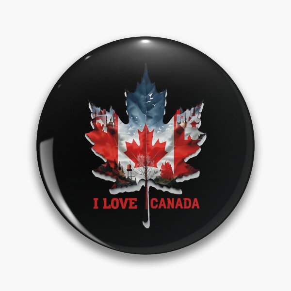 Item preview, I Love Canada  Maple Leaf with Canadian Flag  Iconic  designed and sold by al21ex.