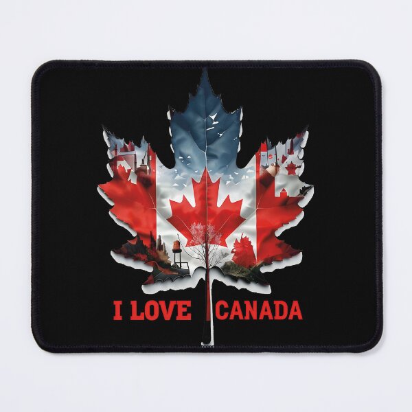 Item preview, I Love Canada Maple Leaf with Canadian Flag Iconic designed and sold by al21ex.